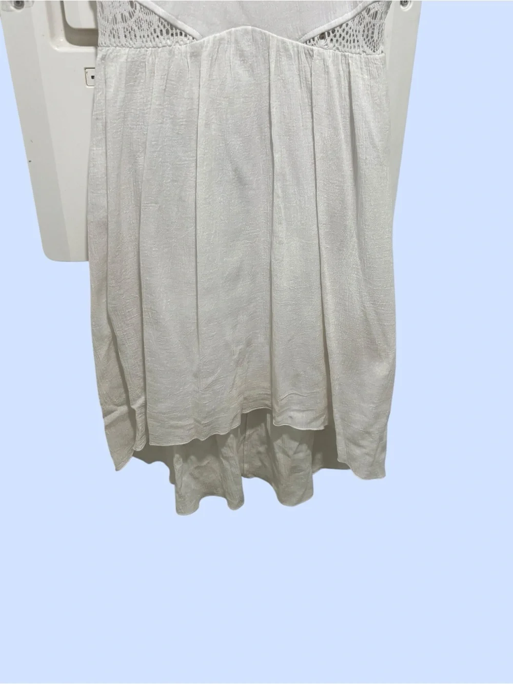 Crochet-Back Racer Tank Dress Size Small